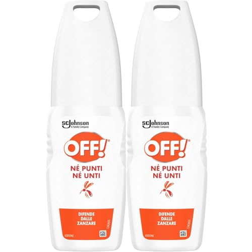 Off Insetto Repellente Antizanzare Bipacco Spray 2x100 ml – Protezione Duratura contro le Zanzare (1)