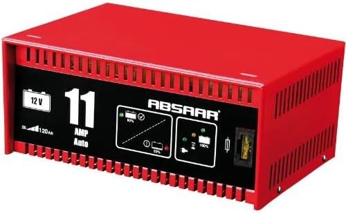 Absaar 12V 11A (10A) (GERMAN TECHNOLOGY) Leisure Battery Charger Caravan Motorhome, Marine, Boat, Mower