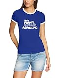 Mein Dirndl ist noch in der Reinigung ! Damen Ringer Oktoberfest Wiesn T-Shirt blau_RIGI Ringer Gr.M