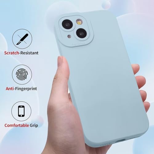 SEAHAI Case for Xiaomi Redmi Note 12 4G, Ultra Thin Premium Soft Silicone Phone Cover with Thickened Camera Protection Design, Shockproof TPU Bumper Fashion Case Cover - Light Blue - Image 4