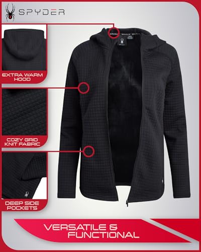 Spyder Women's Active Sweatshirt - UPF 30+ Heavyweight Fleece Wind-Resistant Performance Sweatshirt for Women (Sizes: S-XL)4