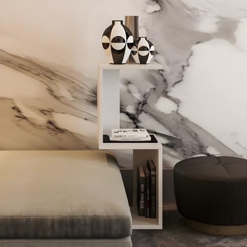 Mesa De Cabeceira Nicho De Canto Mesinha Quarto Branco - Brovália