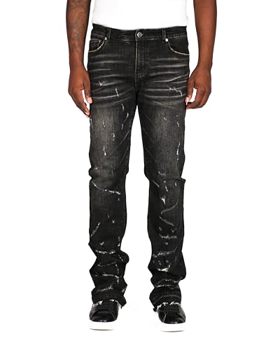Men's Stacked Jeans with Flare