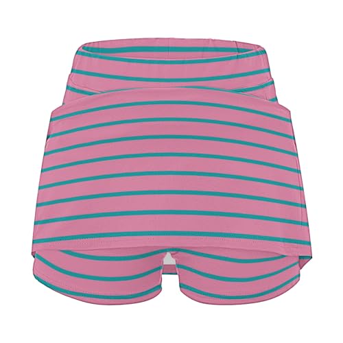 Shorts de ioga para mulheres, listrados, atléticos, leves, culottes de cintura alta, shorts de corri
