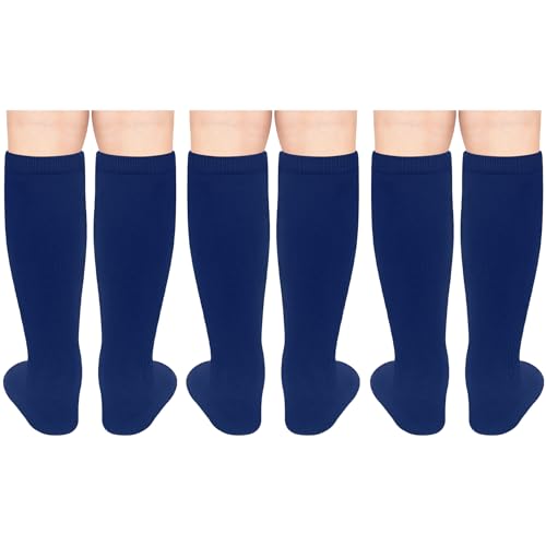 Image of Olreco 3 Pack Toddler Soccer Socks Kids Baseball Socks Boys Girls Softball Sock Youth Football Sock Athletic Accessories