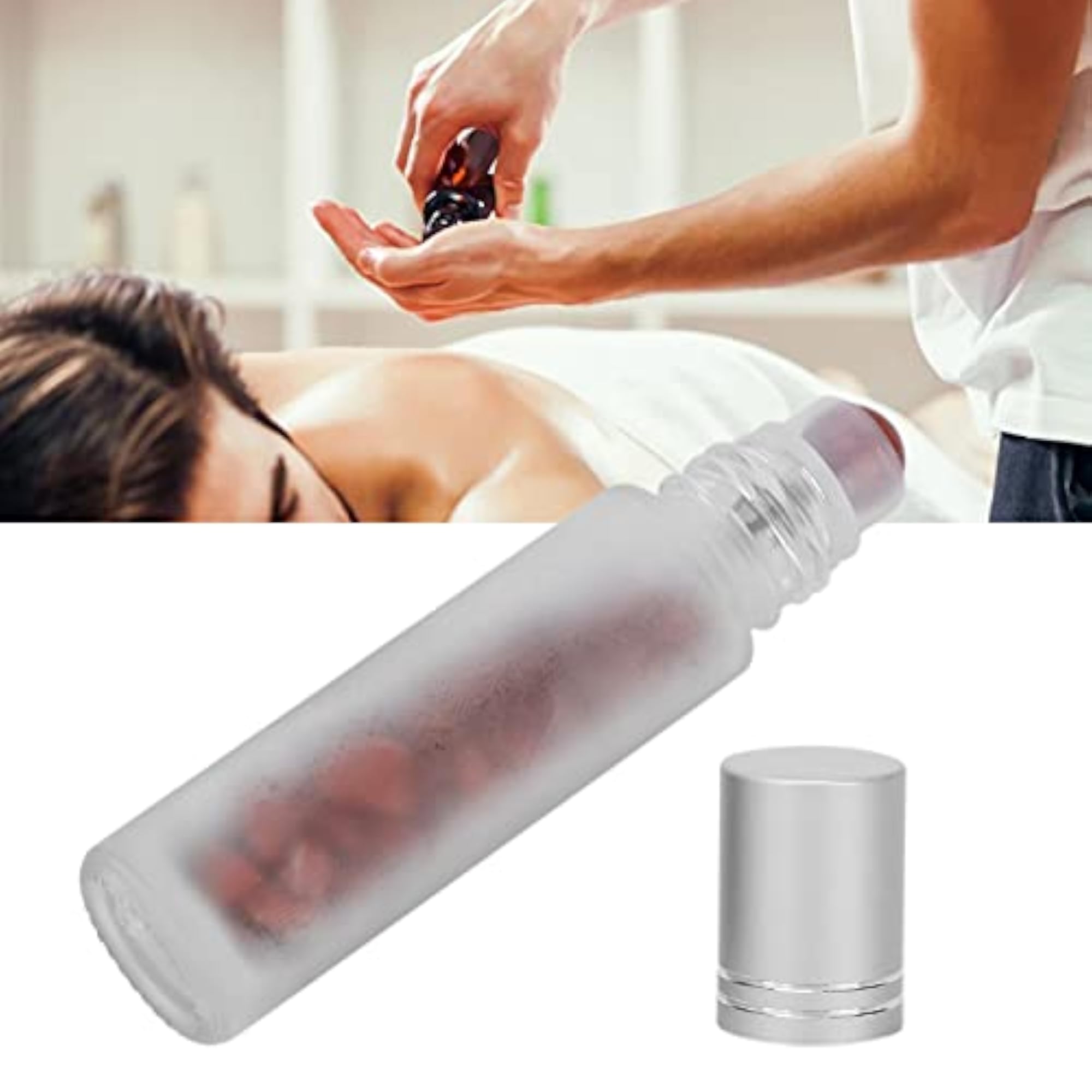 Shockproof Glass Roller Bottle for Travelling