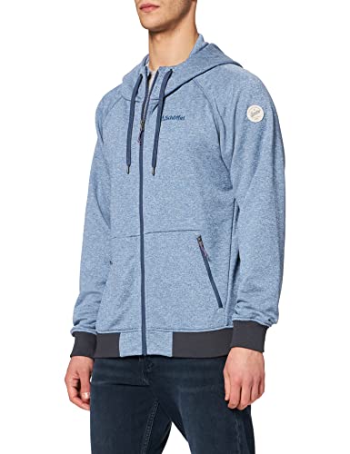 Schöffel Hoody Akureyri M Cálida y Confortable Capucha de Forro Polar, Chaqueta Transpirable para Hombres con prácticos Bolsillos, Azul (Blue Horizon), 54 Cover