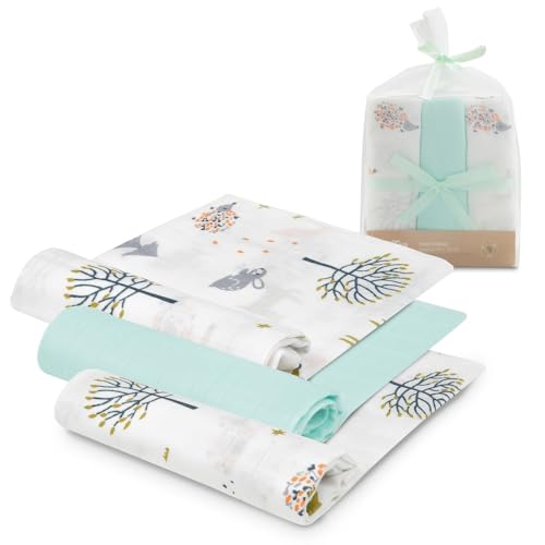 Interbaby Muselina Bambu Bebe 55x75cm | Gasas para Bebes Recien Nacidos, Lactancia, Toalla, Manta | Muselinas Bebe Cómoda, Suave, Transpirable