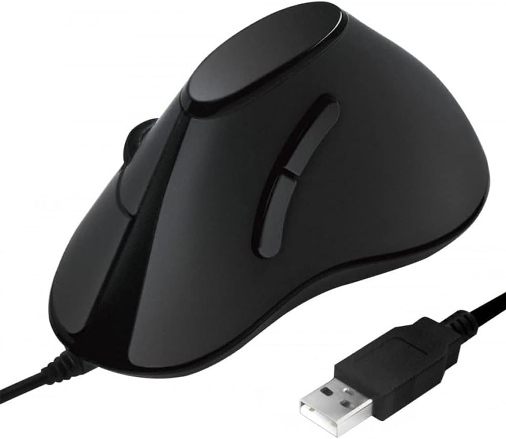 Logilink Souris filaire verticale Pour droitier (Noir)