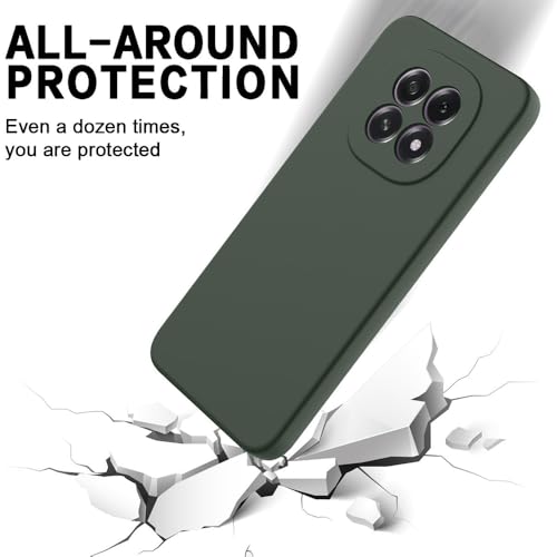 Image of Back Cover for Oppo F29 5G / F29 Pro 5G | Full Camera Protection | Premium Liquid Silicon Case | Flexible Bumper Case for Oppo F29 5G / F29 Pro 5G (Military Green)