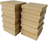 Kit 10 Caixas de MDF Cru 15x15x5cm