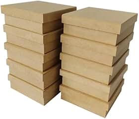 Kit 10 Caixas de MDF Cru 15x15x5cm