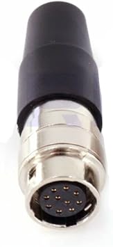 Hirose HR10A-10J-10S Mount Push Pull Circular Connector Female Solder Docking Female Plug, 10Pin