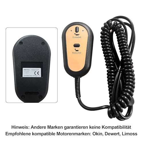 Fromann Elektrische Lehnstuhl 2 Button Controller Handschalter 2 Tasten und 5 polig