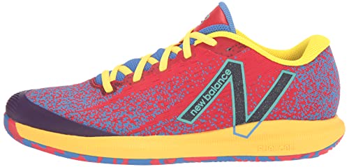 New Balance Tênis masculino FuelCell 996 V4 Hard Court, Vermelho energético/lápis brilhante/gema de