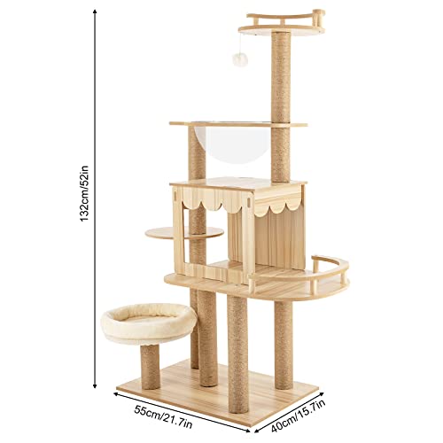 Árbol para Gatos Moderno de Múltiples Niveles para Interior miniatura 4