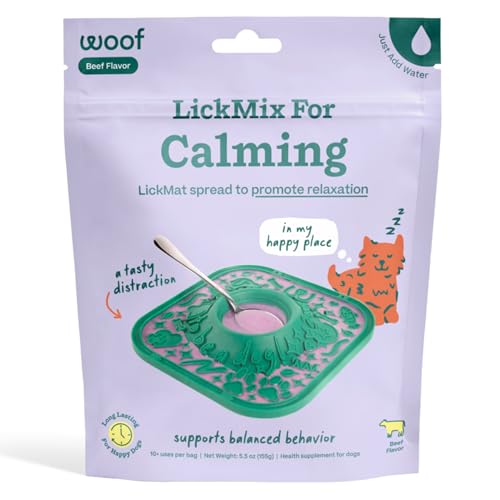 WOOF LickMixes - Dog Lick Mat Spread and Meal Topper - Delicious and Lower Calorie - Made with...