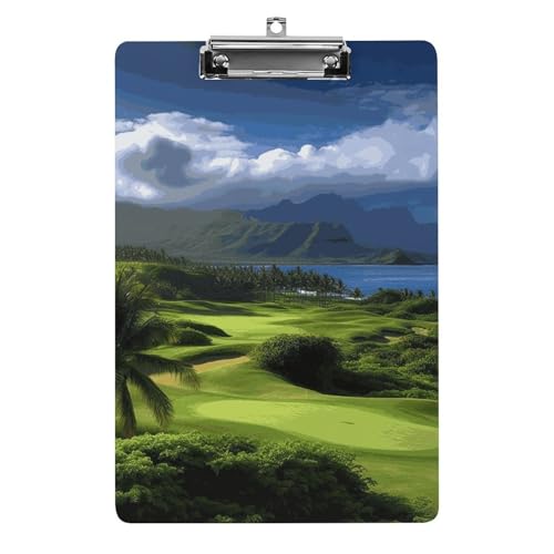 Porte-bloc acrylique A4 au motif tropical pour organiser la classe avec style