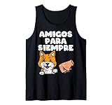 Usa esta linda Amigos Para Siempre Perro Shiba Inu atuendo para los amantes de los perros: Es una idea de regalo genial para los fanáticos de los cachorros para cumpleaños, Navidad, día de la madre, día del padre.