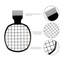 Curling Sponge Glove with Hair Twist Comb for Natural Curls - Men and Women