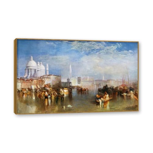 Sublimer un Mur Vide sans Charme grâce à la Toile Turner Cadre Teck Déco Classique Vintage A84