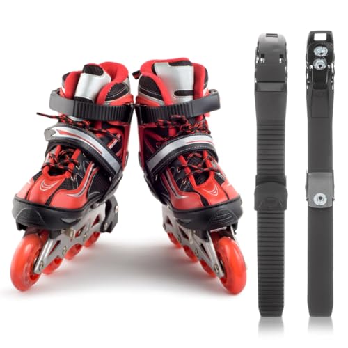 KESYOO Roller Skate Buckle Strap Adjustable Black Pp 2 Pack