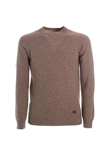 YES-ZEE tricot homme M883-H600 laine marron pull hiver