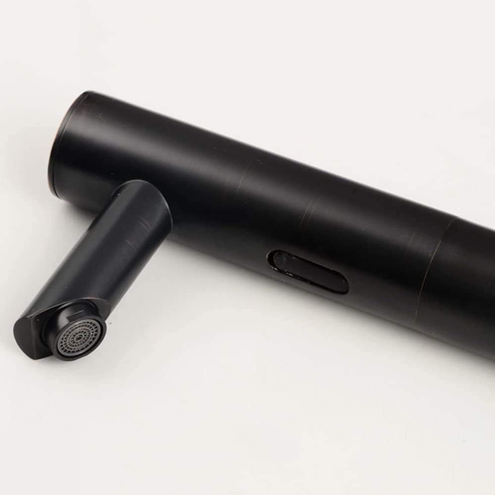 Automatic Infrared Sensor Full Water Full Automatic Fresh High Washbasin Tap Bathroom Faucet Accessory for Washbasin High Operating Battery Brass