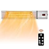 Patio Heater- TRUSTECH 1500W Electric Patio Heater with Remote Control and LCD Display,...