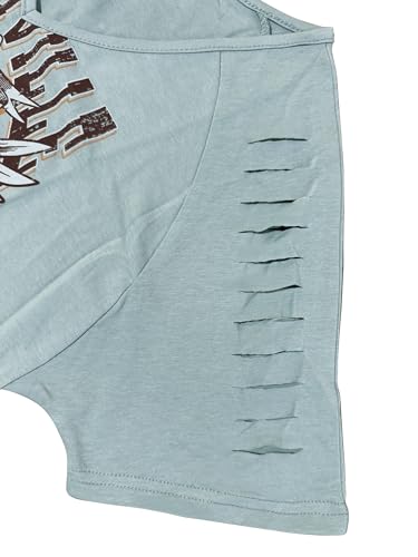 Womens Cut Out Cold Shoulder T Shirts Boho Floral Graphic Tshirts Nashville Country Lacerated Sleeve Cowgirls Tee Tops4