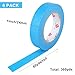 BOMEI PACK Blue Painters Tape 1 Inch Bulk - Paint Tape 6 Rolls x 1 Inch x 60 Yards - Painter's Tape Sky Blue Masking Tape for Walls Painting, DIY Crafting and School Projects, Total 360 Yards