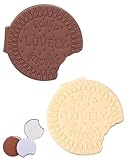 WINXMIN 2 pcs Bloc de notas en blanco de Chocolate, bloc de firmas de Chocolate, Notas Personalizadas, Regalo para Amigo Maestro,escribiendo un mini bloc de notas creativo para el regalo,redondo