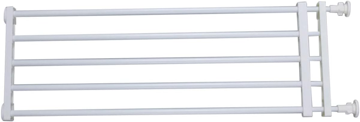 Zerodeko Girl Safety Gate Pressure Mount Wide Walk Through Dog Cat Stairway Hallway Easy Install White Must Have for Families