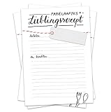 Auch beliebt als Hochzeitsspiel für Gäste und Geschenk für das Brautpaar (Hochzeitsgäste schreiben ihre Rezepte auf und schicken sie dann an das Paar)