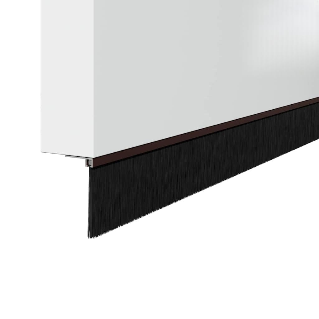 vidaXL Aufsteck Türbürstendichtungen 12 Stk. 100 cm Aluminiumlegierung