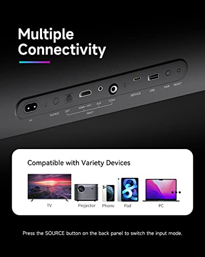 Puremic Karaoke Machine, Pa Speaker System With 2 Wireless Karaoke Microphones, Disco Light, Rechargeable Battery, Support Bluetooth/Aux/Coax/Hdmi-Arc, For Home Party, Wedding, Meeting, Karaoke – S2 #TOP3