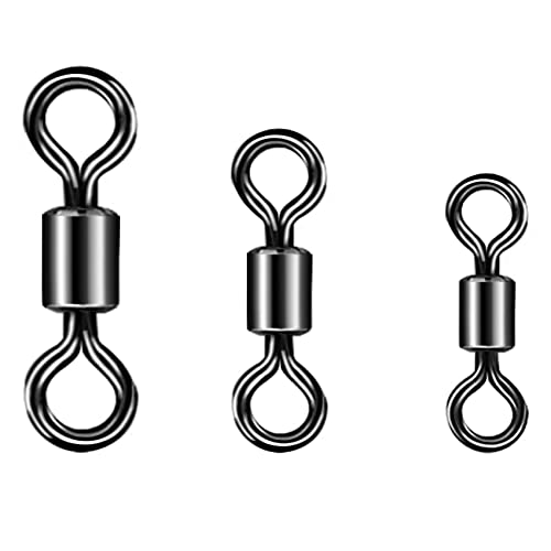 Eupheng Quick Change Fly Fishing Snaps Stainless Steel, Fishing swivels, Fast Easy & Secure, Hook Snaps for Flies, Jigs, Lures, Great Value Pack …