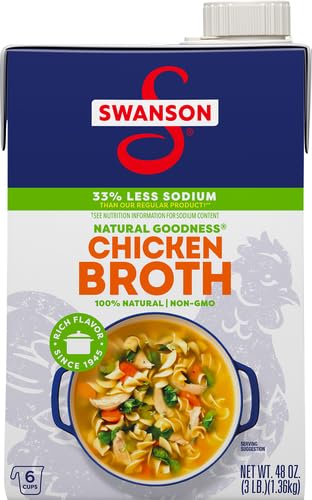 Image of Swanson Natural Goodness Chicken Broth, 48 oz Carton (Pack of 2)