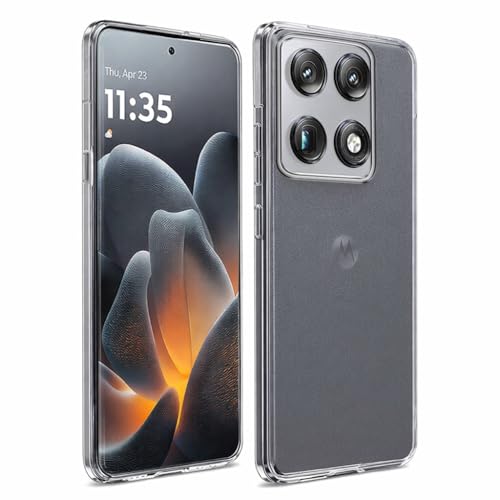 Image of Amazon Brand - Solimo Mobile Cover Compatible with Motorola Signature 5G (Soft & Shockproof Back Case with inbuilt Cushioned Edges), Clear