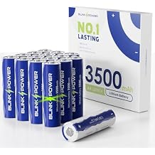 Blinkspower Lithium Batteries AA 16 Pack, 3500mAh NO.1 Lasting 1.5V Double A Lithium Battery Non-Rechargeable