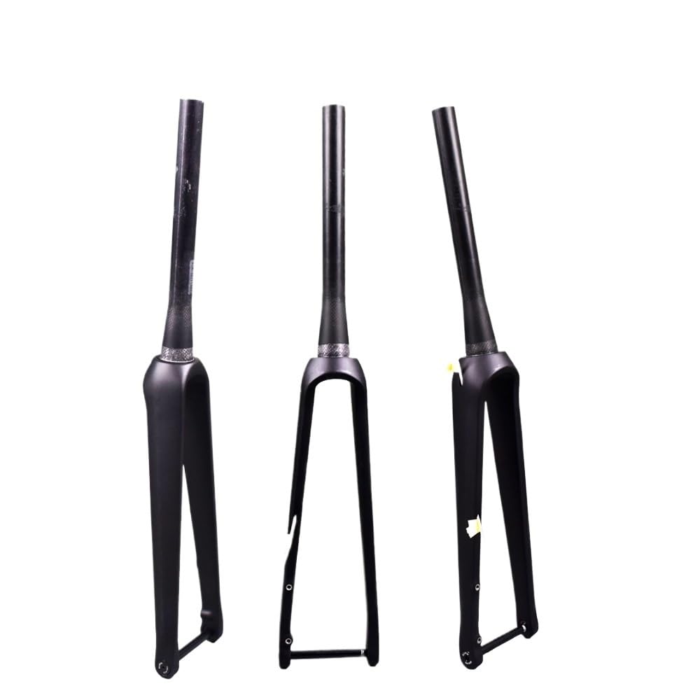 Fahrrad Gabel Carbon Road Gabel 700C Steckachse 100 * 12mm Scheibenbremse 140/160mm Fahrradgabeln Verjüngt Fahrradgabel