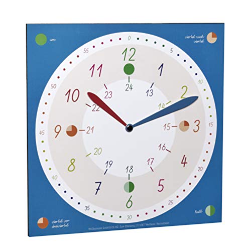 TFA Dostmann 98.1123.06 Montre d'apprentissage pour Enfant garçon et Fille Bleu 300 x 11 x 300 mm Cover