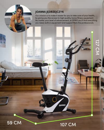 Zipro Beat RS Heimtrainer Fahrrad für Zuhause Magnet Fahhrad bis 120 kg Magnete Exercise Bike Fitnessbike Fitness… – Bild 3