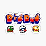 Dig Dug Sticker - Sticker Graphic - Auto, Wall, Laptop, Cell, Truck Sticker for Windows, Cars, Trucks