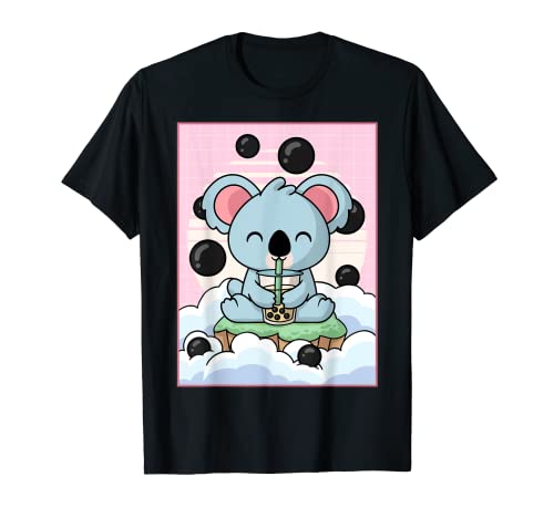 Kawaii Ours Koala Thé au lait Boba Japanese Aesthetic T-Shirt