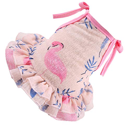 PretyzOOM vestido para cães com saia para animais de estimação, gatos, filhotes, roupas de verão par