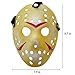 Junyulim Jason Mask Costume Halloween Masquerade Party Cosplay Mask Prop Horror Hockey Yellow