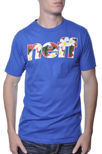 neff Men's Corpi Filled T-Shirt, Royal Blue, Small