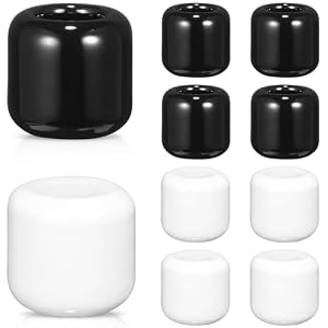 HOMSFOU Chime Candle Holder Set of 8 Ceramic Candle Holder for Spell for Rituals and Spells Small Tabletop Home D Cor 1.18 X 1.10 X 1.10 in