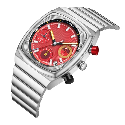 Image of CILOA Mens Watches Chronograph Stainless Steel Waterproof Date Analog Business Fashion Wristwatch for Men